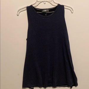 Alembika swing tank ruffle tunic top NWOT